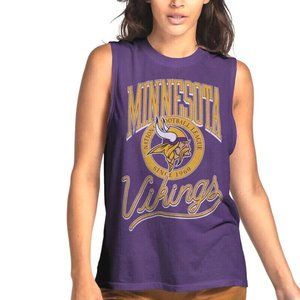 Junk Food Womens NFL Minnesota Vikings Vintage Muscle Tank Top Shirt New